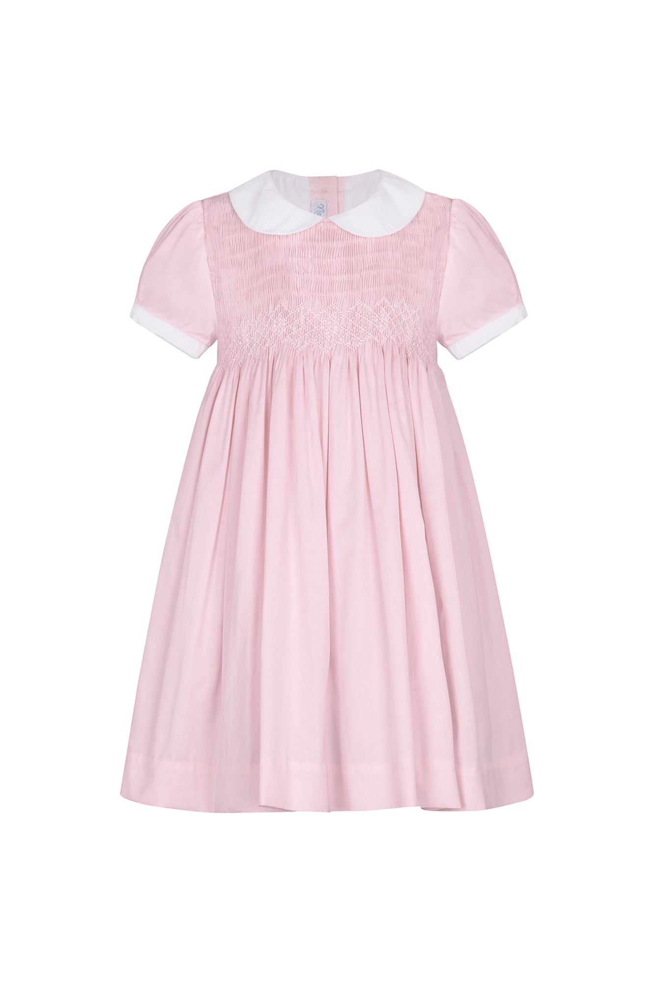 Vestido bordado rosa
