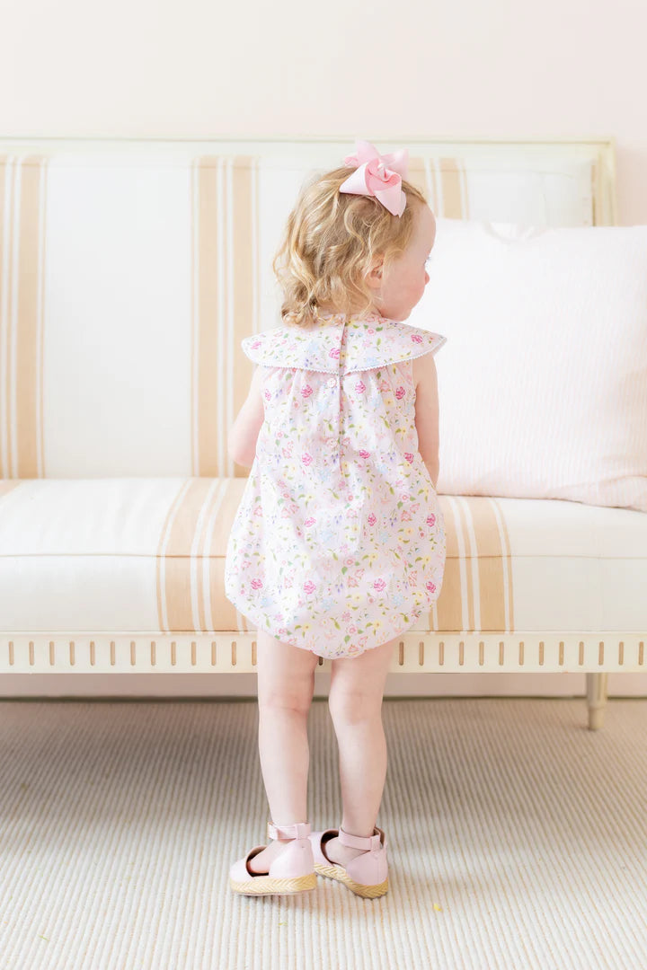 Spring garden girl bubble