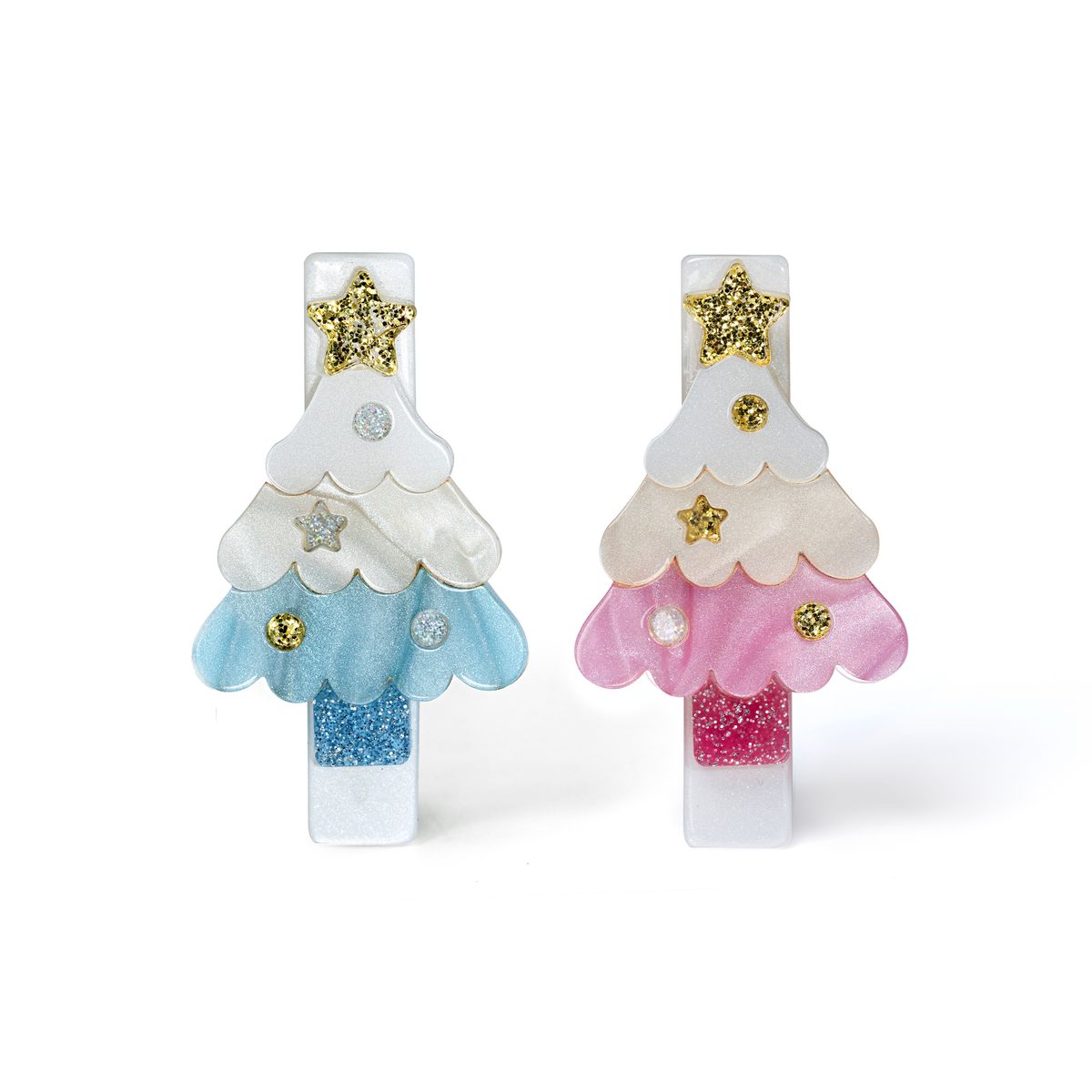 Christmas Tree Pink/Blue Pair