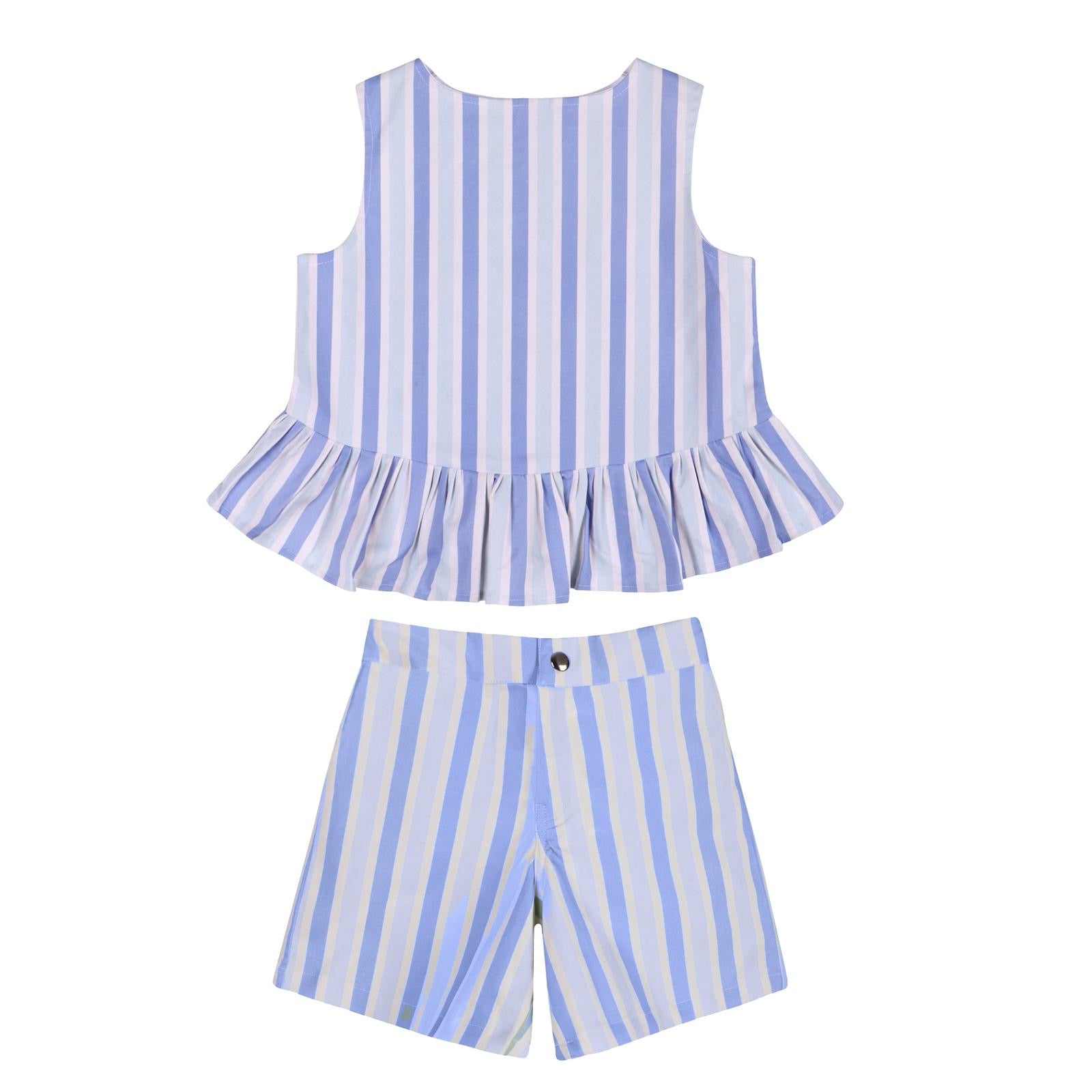 Striped two-piece set
