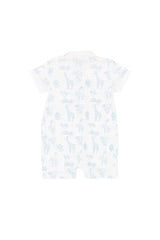 Blue Safari Romper