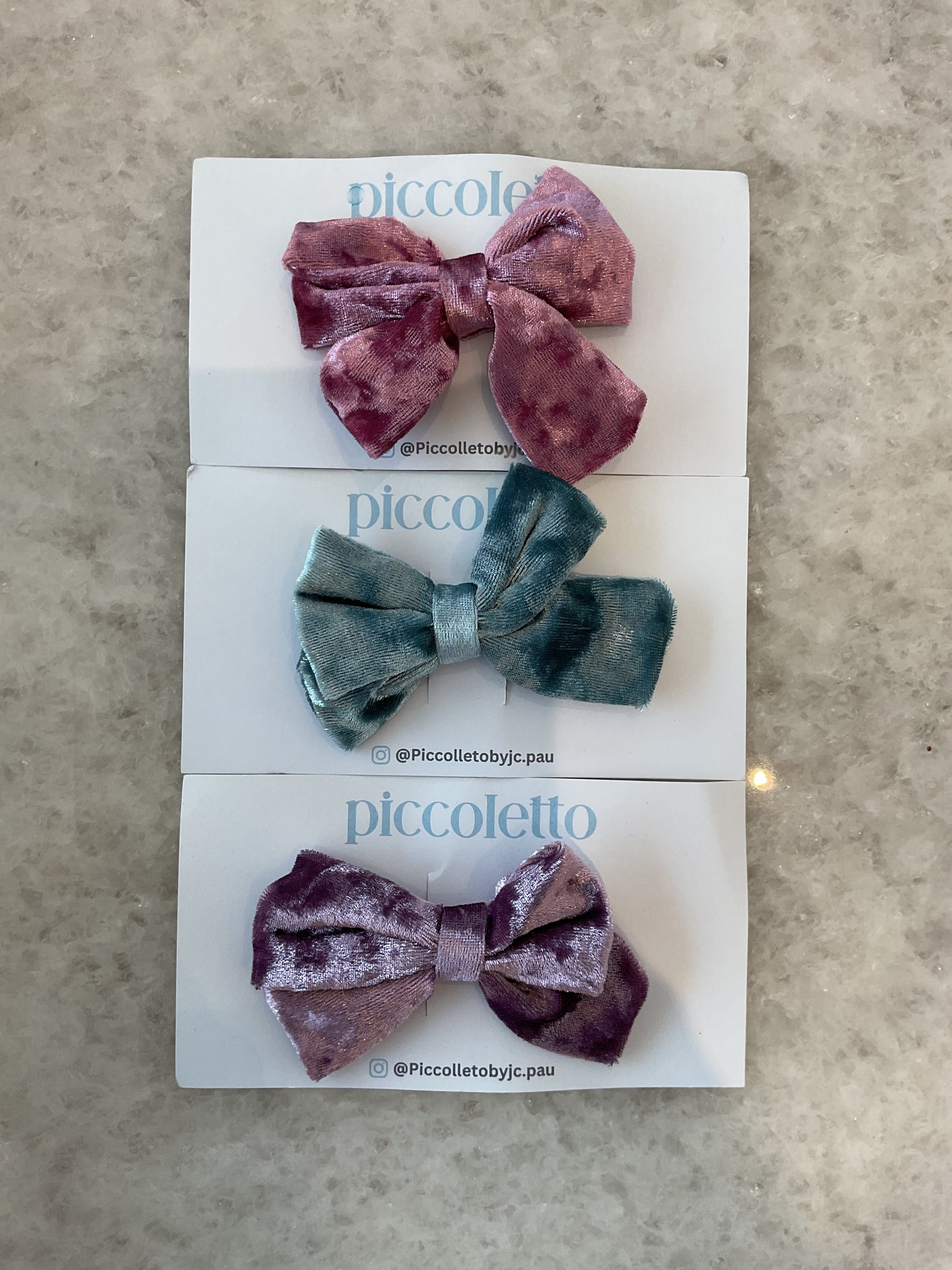 Rose Crushed Velvet Bow Hair Clip