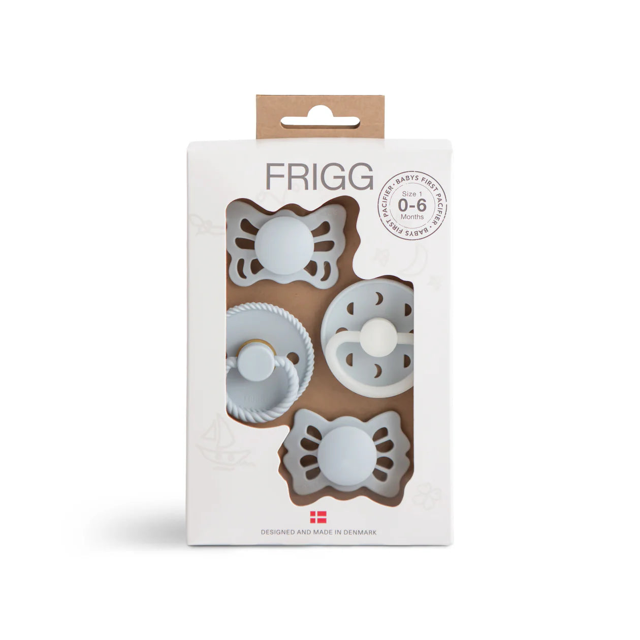 FRIGG Baby's First Pacifier Moonlight Sailing