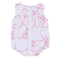 Red & Wite color Jardin Romper