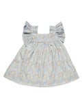 WAIST-CUT DRESS WITH PAISLEY PRINT
