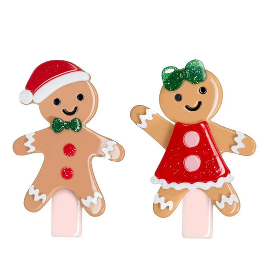 Gingerbread Cookie Hair Clips