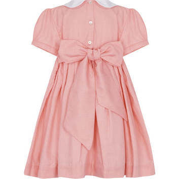 Coral Nella Smocked Dress