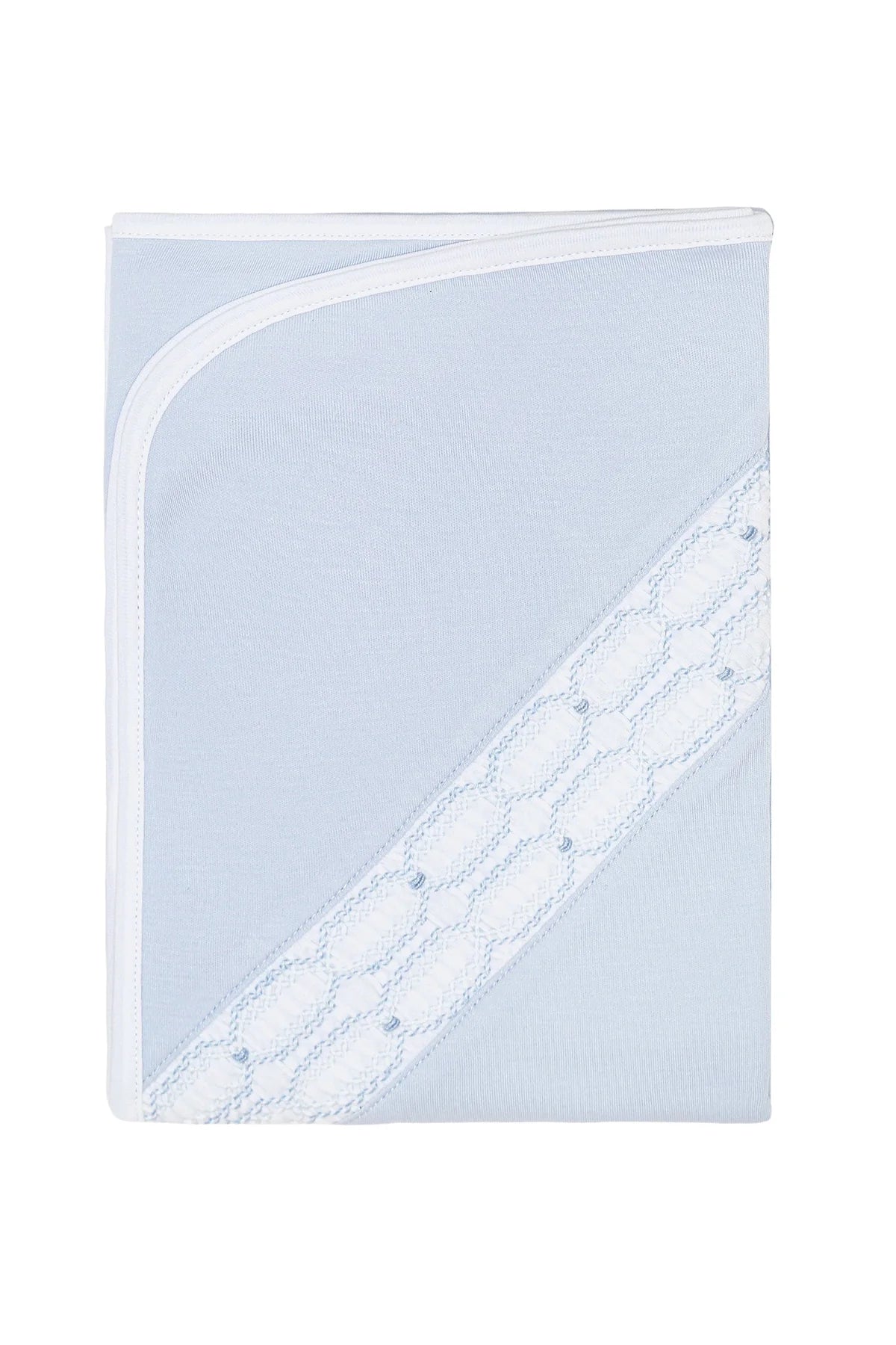 Signature Smocked Boys Receiving Blanket