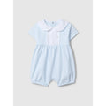 Shortie sailor collar and striped jacquard