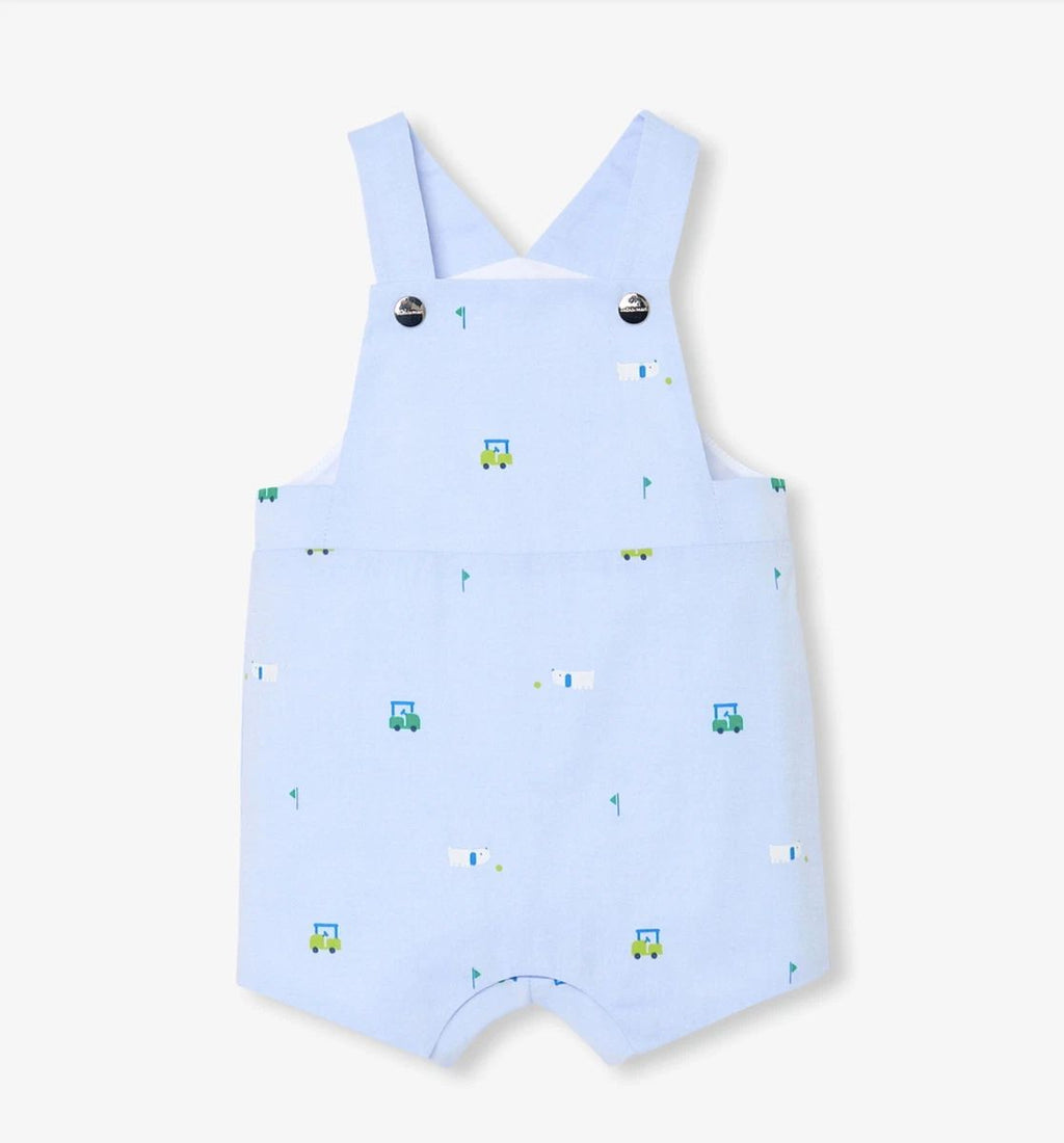 Conjunto Peto y camiseta con estampado de cochecitos de golf