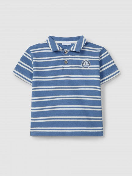 Striped polo shirt