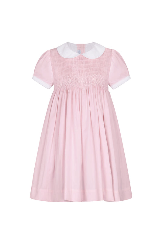 Vestido bordado rosa