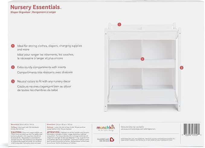 Munchkin Nursery Essential Diaper Organizer