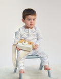Blue Toile Baby Pajamas