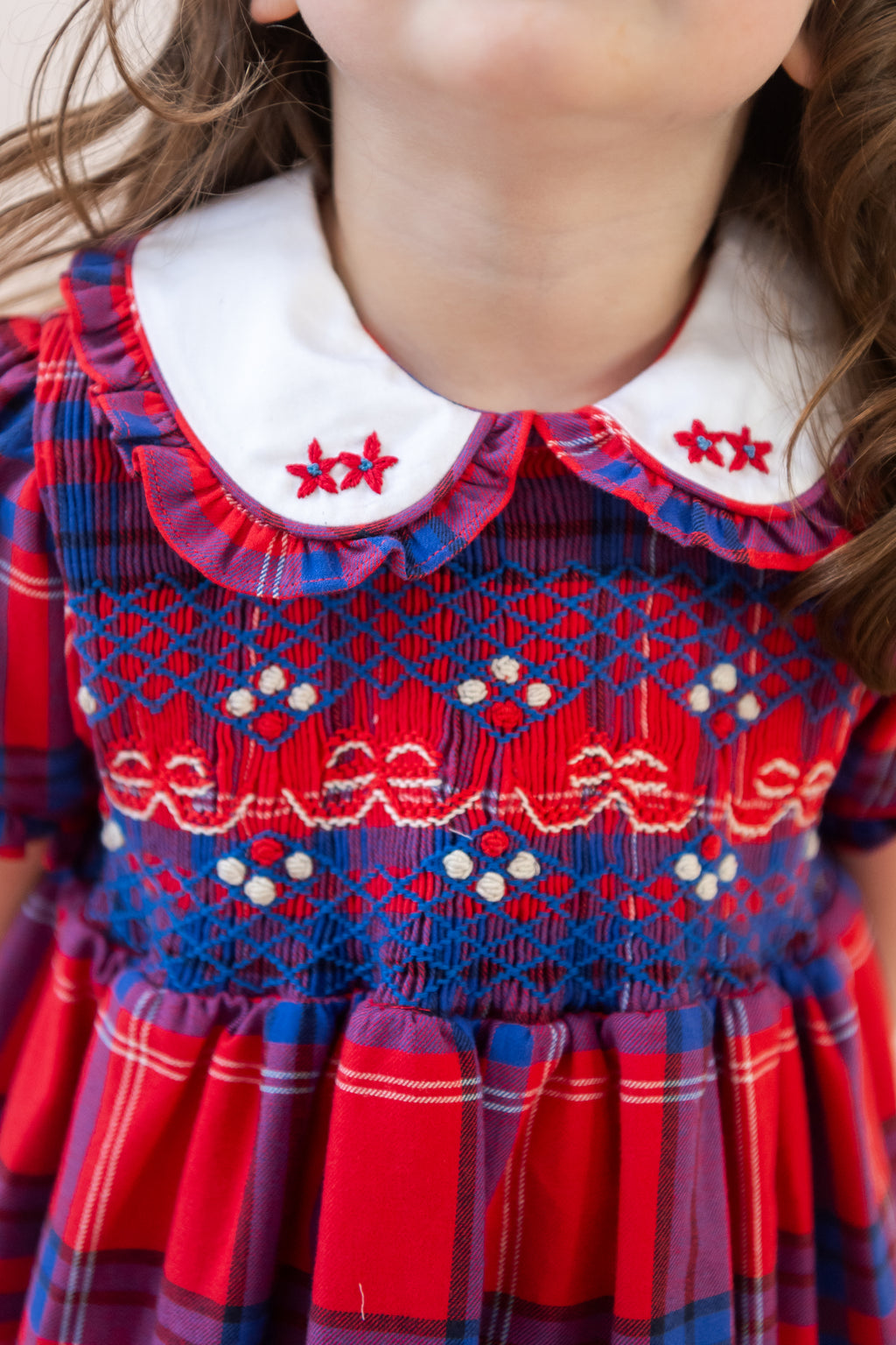 Ariella Girl Dress - Red Plaid