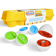 Baby Shark Match and Sort Eggs Toy - 12 Eggs for Shape and Color Matching Fun for Toddlers