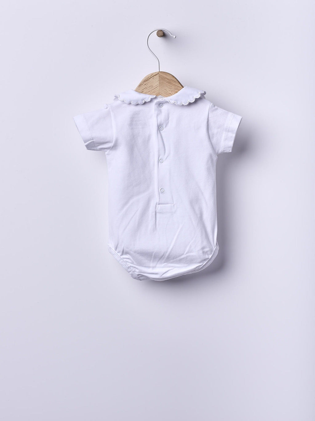 Short-sleeved round neck bodysuit