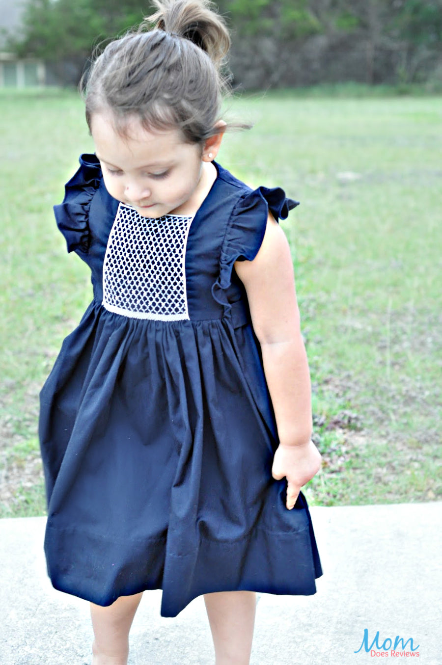 Navy smock dress