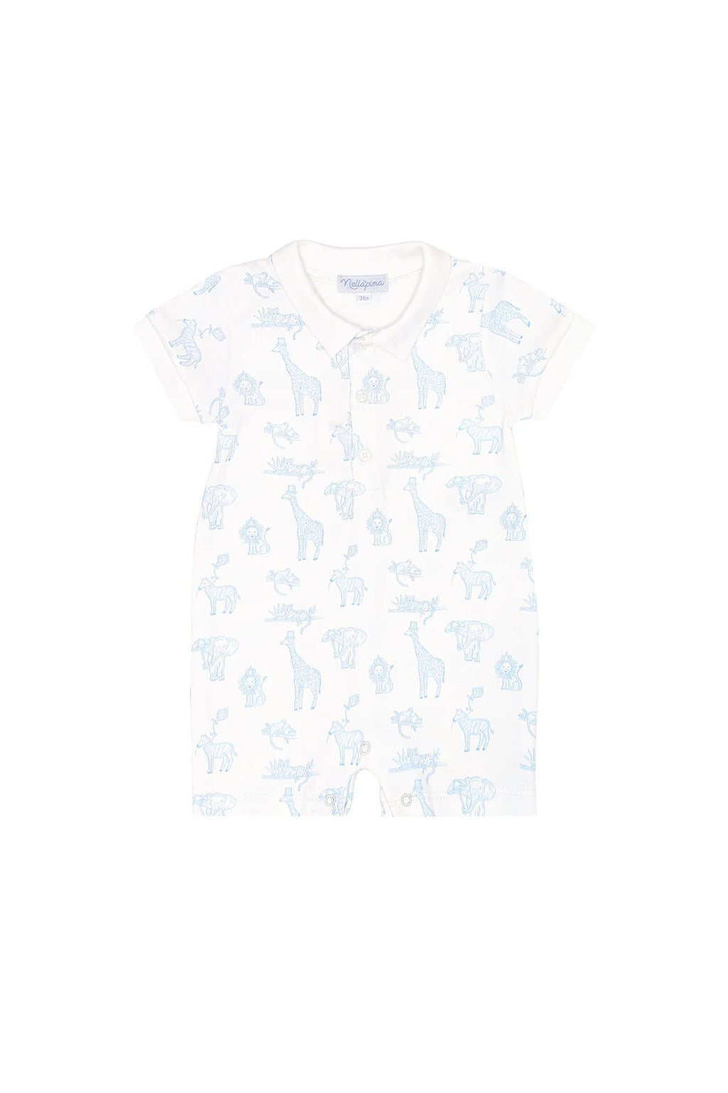 Blue Safari Romper