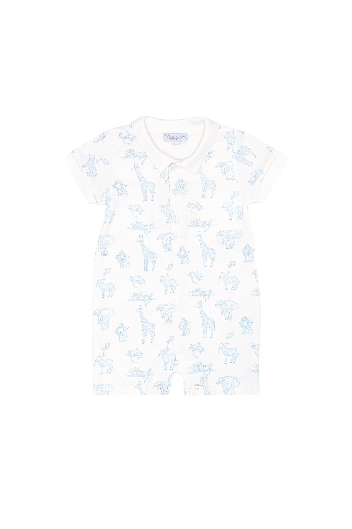 Blue Safari Romper
