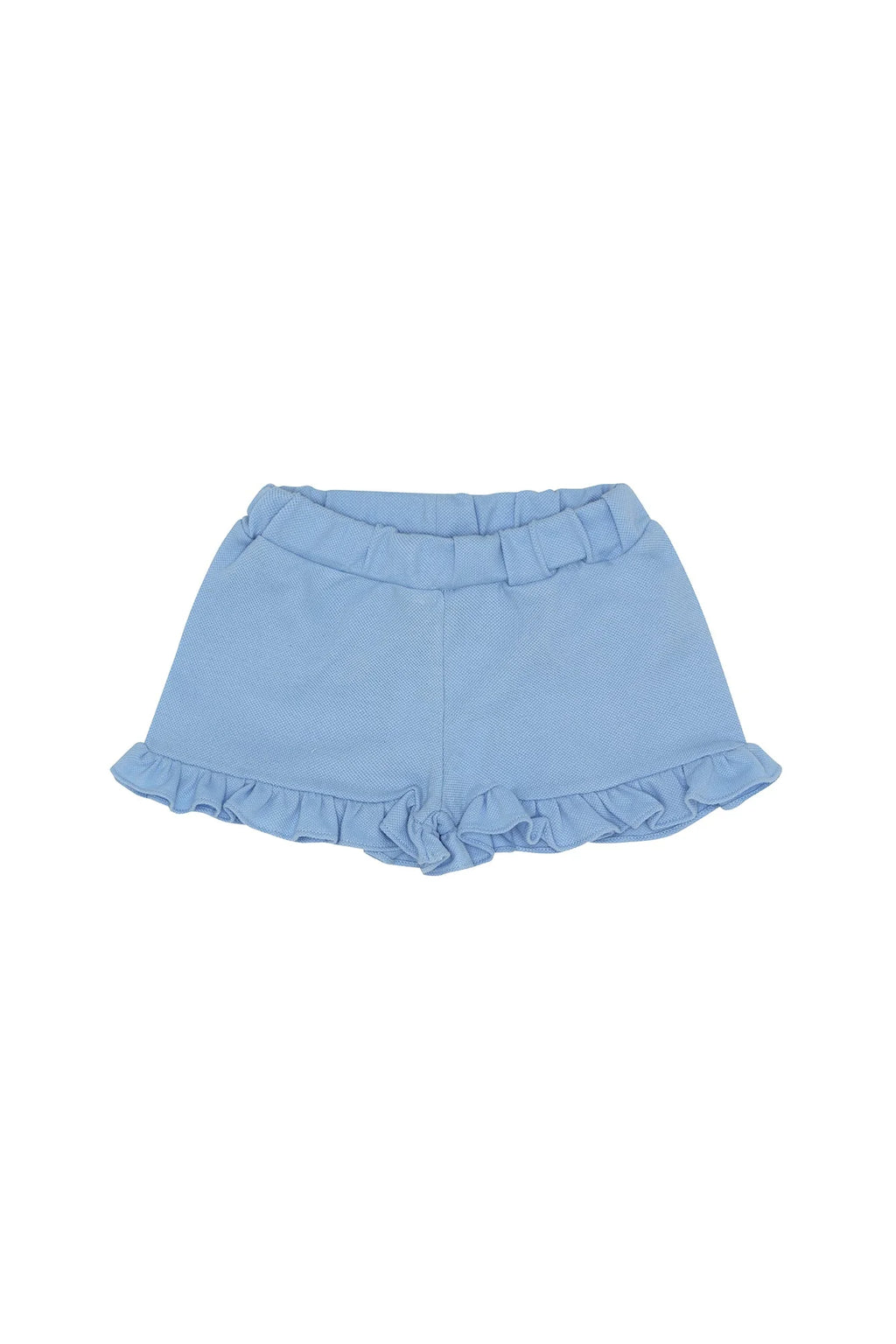 Nella Scallops Short Sleeve Tee Blue