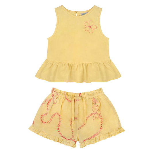 Color jardín top & shorts