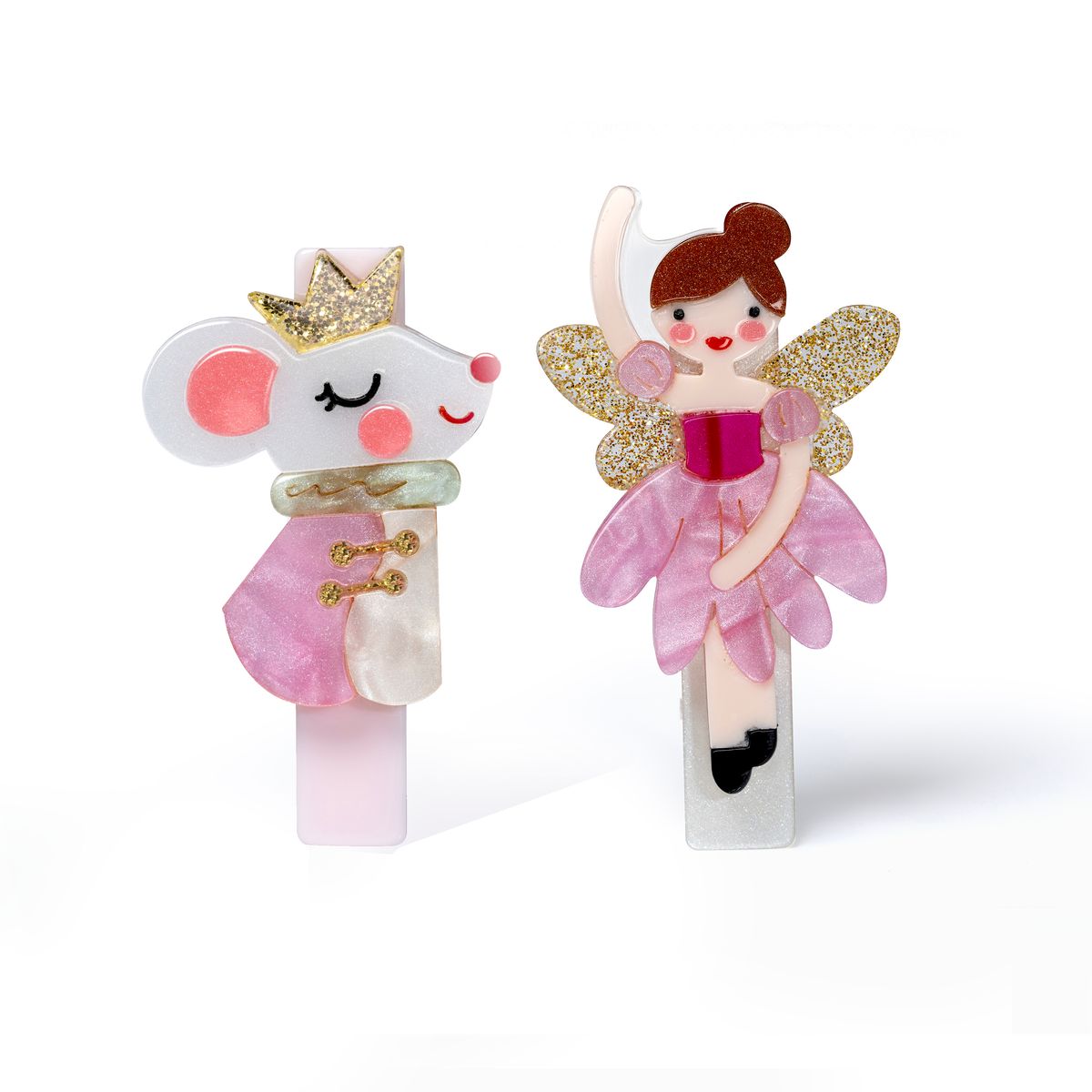 Mouse Ballerina Hair Clips