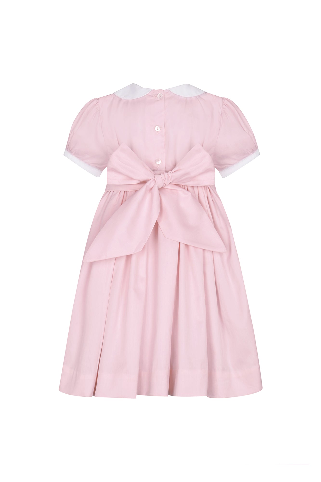 Vestido bordado rosa