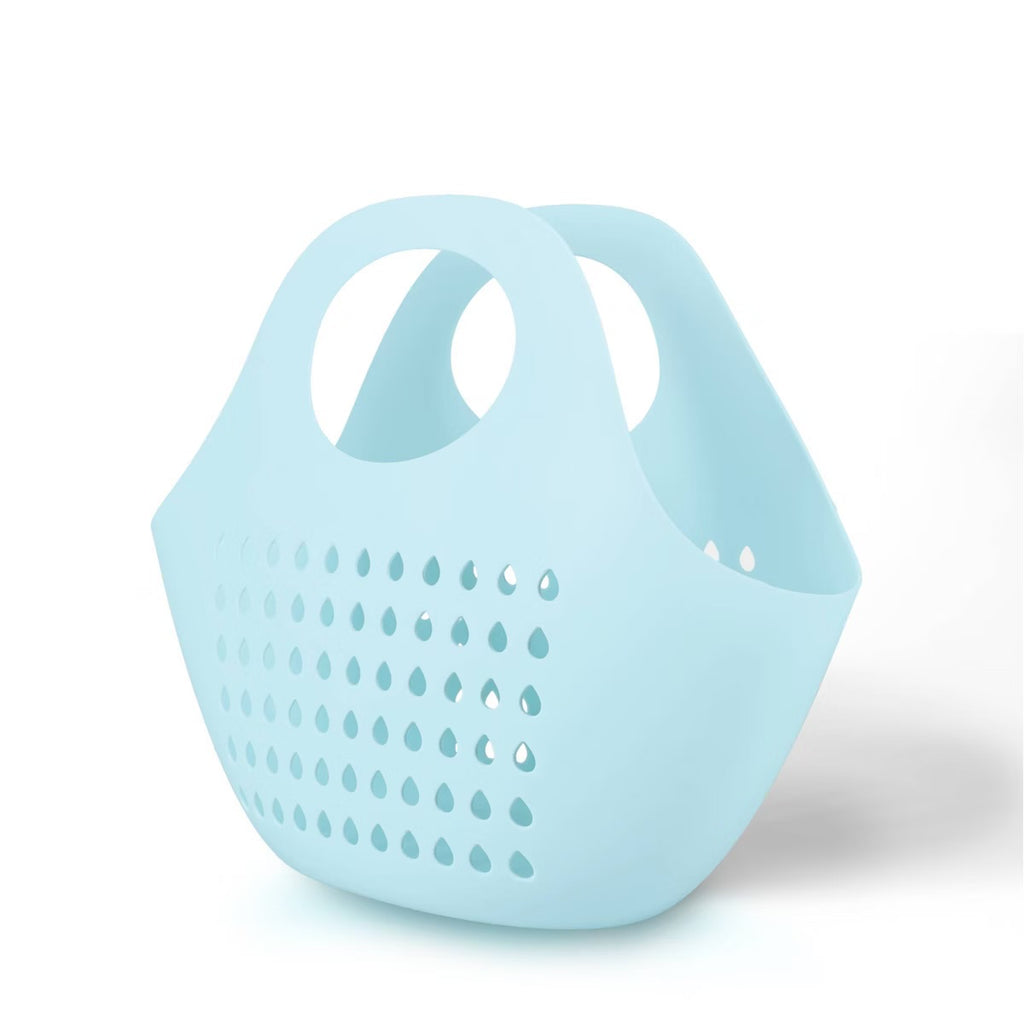Laundry basket, made of plastic, with carrying handles, portable, large capacity