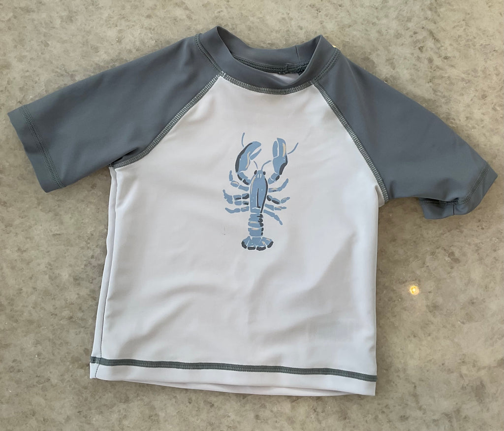 Grey & White Rashguard Set