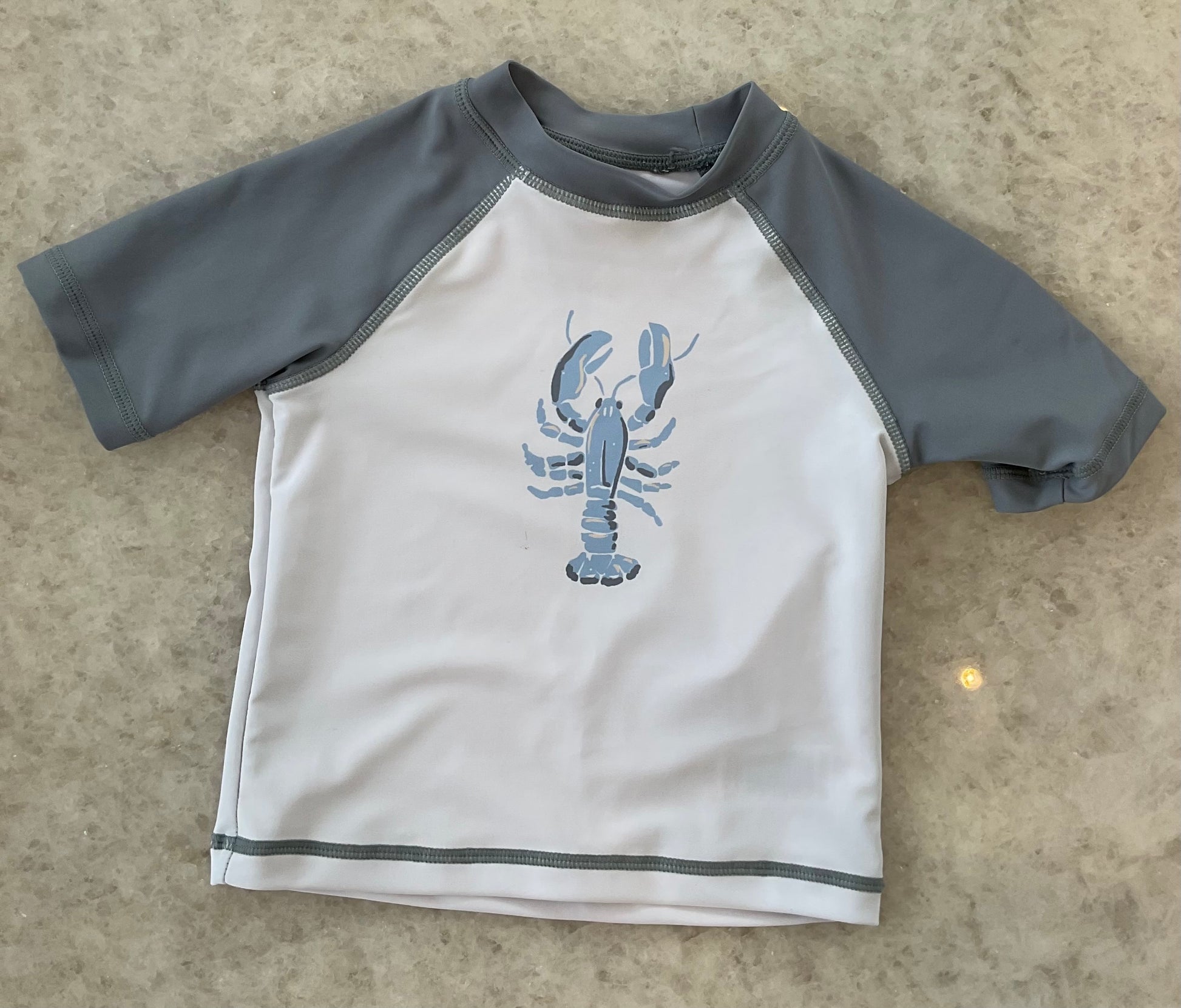 Grey & White Rashguard Set