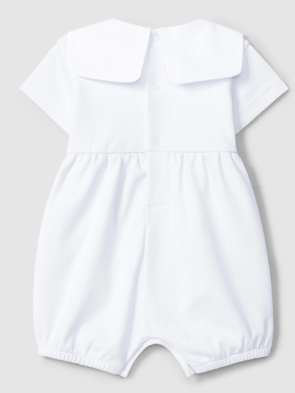 Shortie sailor collar and striped jacquard