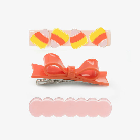 Candy Corn & Bowtie Alligator Clips