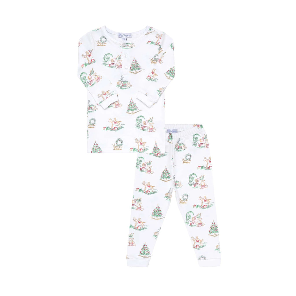 Boy Christmas Toile Pajama