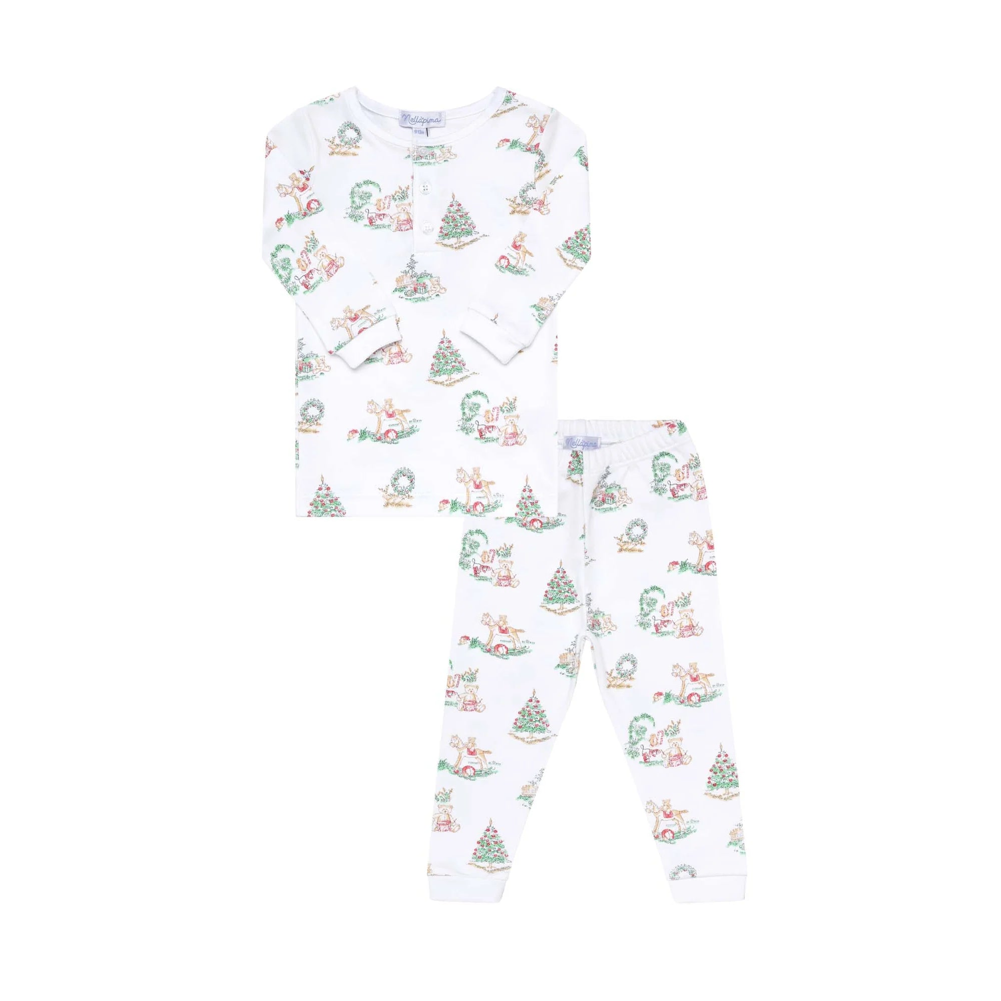 Boy Christmas Toile Pajama