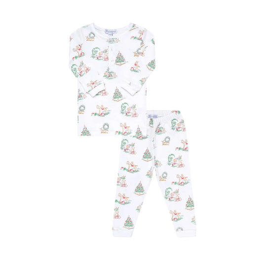 Boy Christmas Toile Pajama