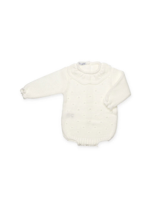 Knitted Romper White